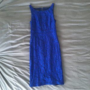 Judith & Charles royal blue dress, Size 2, or Small, Made in Canada